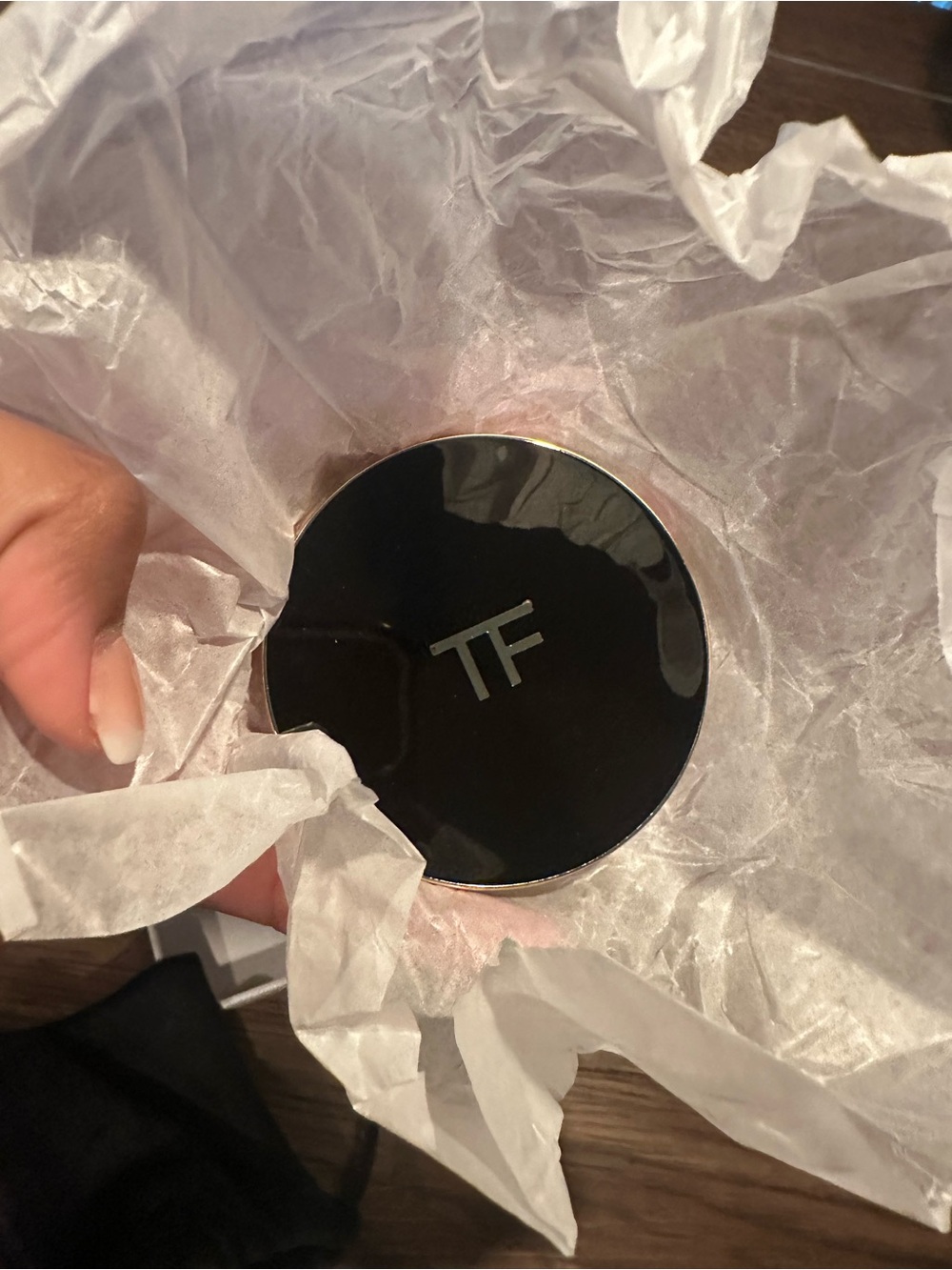 Tom Ford brown and gold compact mirror